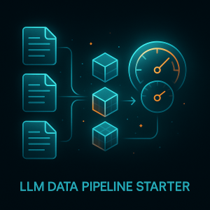 LLM Data Pipeline Starter (RAG + Evaluation Harness)